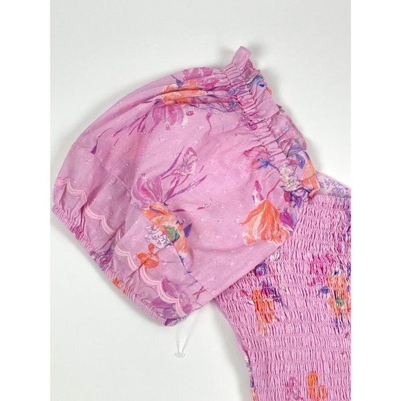 LoveShackFancy Jarrah Mini Dress in Royal Pink Berry - Picture 14 of 16